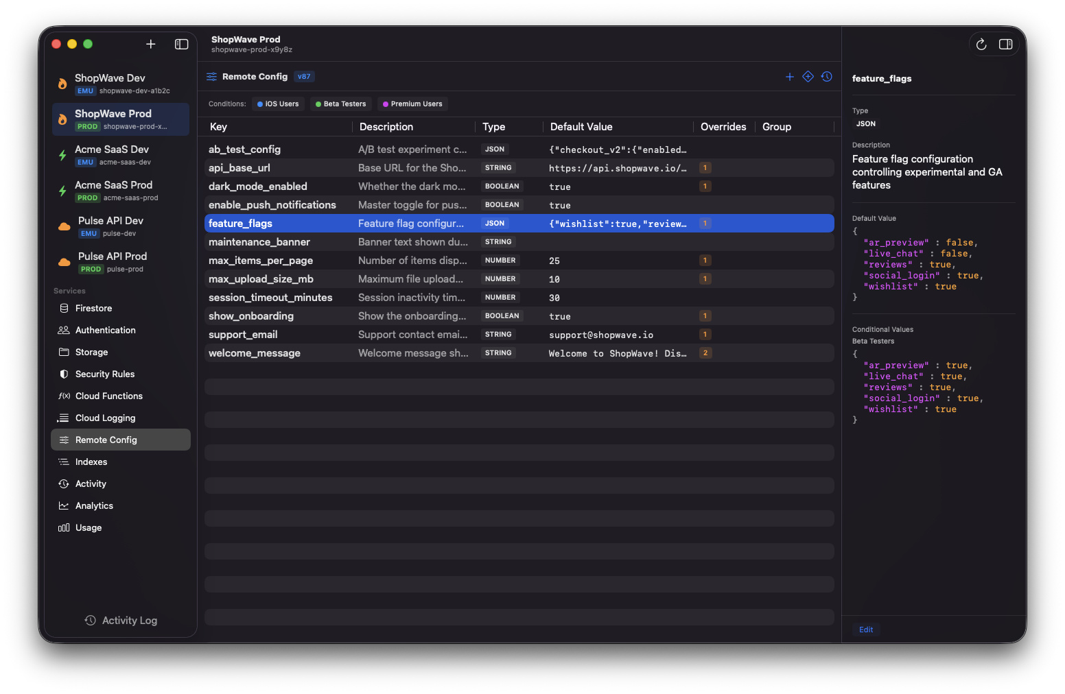 Stackpane — Remote Config